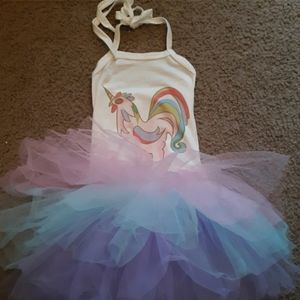 New girls unicorn chicken tutu